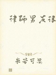 律师男友很难撩