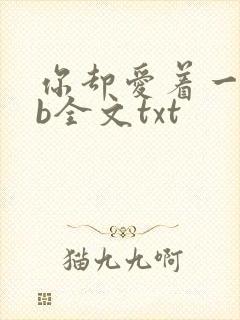 你却爱着一个sb全文txt封面