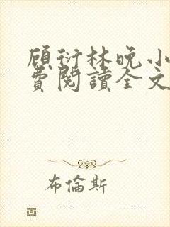 顾衍林晚小说免费阅读全文最新章节更新