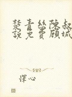 楚青丝陈叔的小说免费顾城佳人