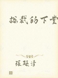 总裁的下堂妻封面