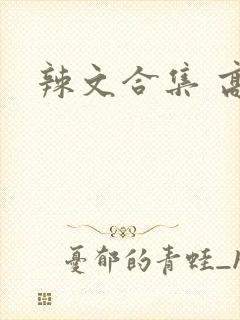 辣文合集 高h