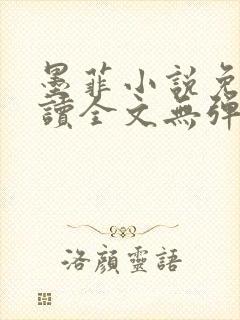 墨菲小说免费阅读全文无弹窗