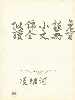 似锦小说免费阅读全文无窗口
