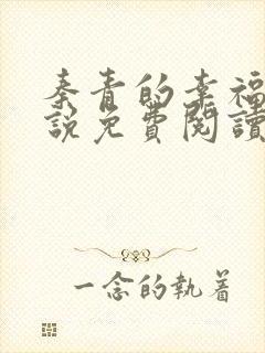 秦青的幸福的小说免费阅读无弹窗