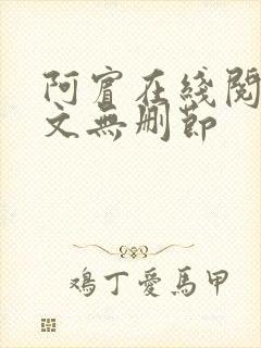 阿宾在线阅读全文无删节
