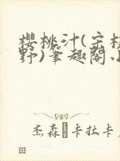 樱桃汁(宋枝江野)笔趣阁小说