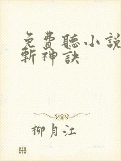 免费听小说九天斩神诀