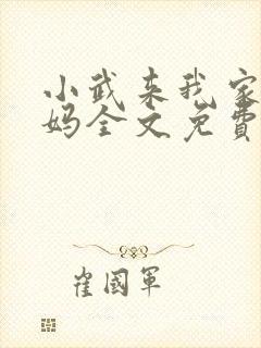 小武来我家我妈妈全文免费阅读