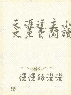天涯道主小说全文免费阅读