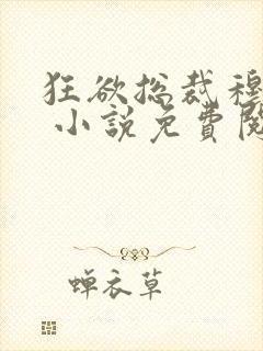 狂欲总裁穆非雪 小说免费阅读封面