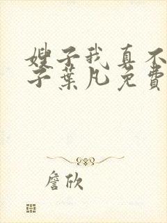 嫂子我真不是傻子叶凡免费下载封面