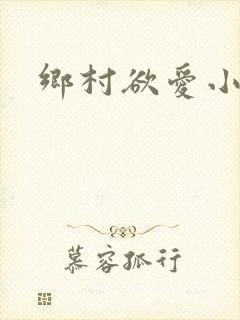 乡村欲爱小说封面
