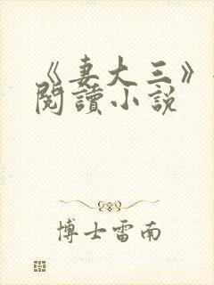 《妻大三》全文阅读小说封面