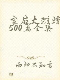 家庭大杂烩小说500篇全集