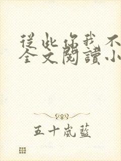 从此你我不相识全文阅读小说