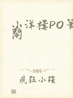 小洋楼PO笔趣阁