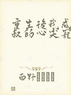 重生后我成了皇叔的心尖宠全集分享封面