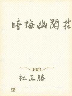 暗梅幽闻花