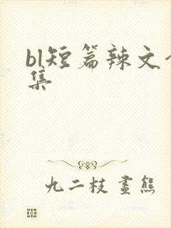 bl短篇辣文合集