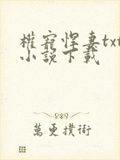 权宠悍妻txt小说下载