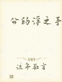 公的浮之手中字封面
