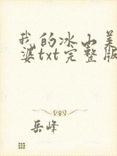 我的冰山美女老婆txt完整版