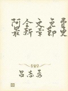 阿全文免费阅读最新章节更新时间封面