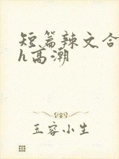 短篇辣文合集高h高潮封面
