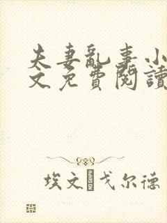 夫妻乱事小说全文免费阅读最新章节封面