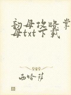 韵母攻略掌中美母txt下载