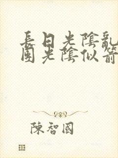 长日光阴乱作一团光阴似箭笔渺封面