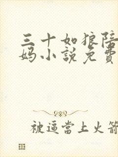 三十如狼陪读妈妈小说免费阅读