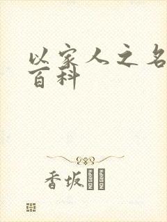 以家人之名百度百科