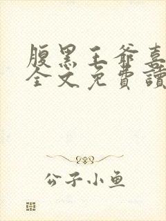 腹黑王爷喜当爹全文免费读