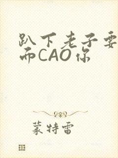 趴下老子要从后面CAO你