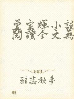 曾家辉小说免费阅读全文无弹窗