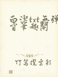 白洁txt无弹窗笔趣阁