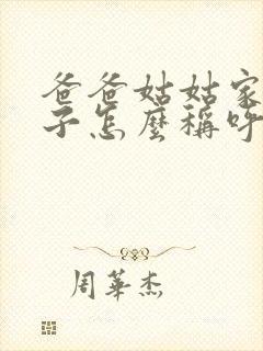 爸爸姑姑家的儿子怎么称呼封面