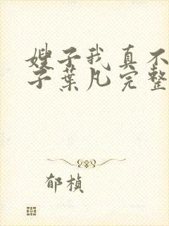 嫂子我真不是傻子叶凡完整版免费
