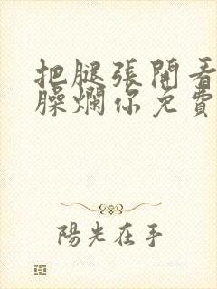 把腿张开看老子臊烂你免费封面