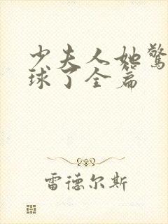 少夫人她惊艳全球了全篇