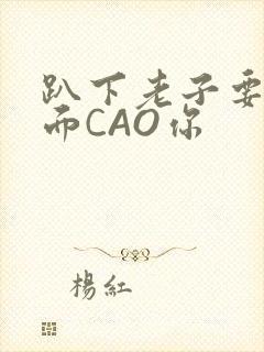 趴下老子要从后面CAO你