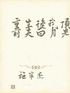 重生后我顶替了前夫白月光9
