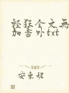 轻狂全文无删减加番外txt