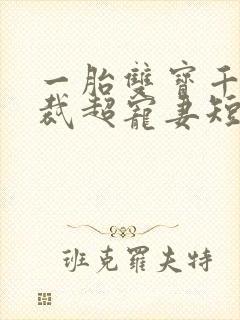 一胎双宝千亿总裁超宠妻短剧封面