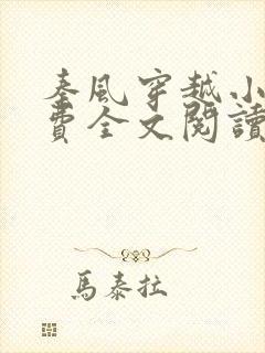 秦风穿越小说免费全文阅读