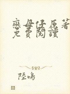 恋母仔原著小说免费阅读