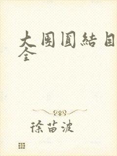 大团圆结目录大全