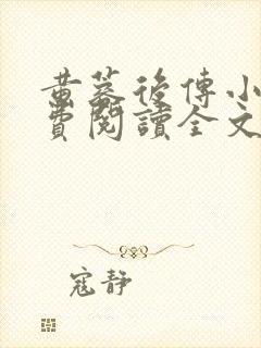 黄蓉后传小说免费阅读全文